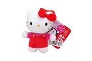 Hello Kitty Mini Bag Tag Plush Red Bow