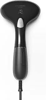 [STEAMERY] Handheld Clothes Steamer Cirrus 1, 1500W, UK Plug, Heat Up in 30 Seconds, Portable Travel User Friendly Wrinkles Remover, Black