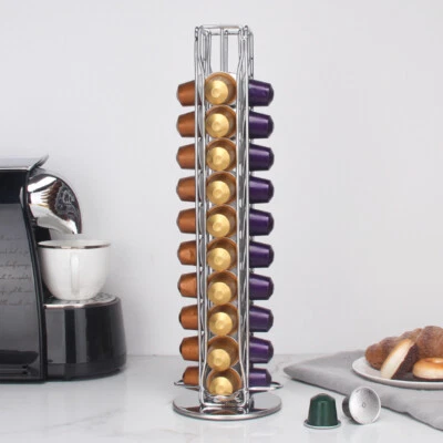 40 Nespresso Coffee Capsules Pod Holder Stand Dispenser Rack Storage Capsule AU