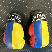 Colombia Flag Mini Gloves Boxing Car Mirror Rearview Hanging Auto Decorating