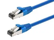 Monoprice Cat8 Patch Cable 7ft Blue Double Shielded (S/FTP) 28AWG 2GHz 40G RJ45