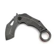 Revo Knives K9 - Modern Karambit Knife - 9CR18MOV - Steel - Black - EDC