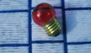 Transparent RED 7.5w S11 marquee 7.5S11 scoreboard sign & night LIGHT BULB 130V
