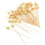 100pcs Bamboo Cocktail Sticks Skewers Party Festival Bamboo Skewers Appetizers