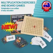 Multiplication Board Games Wooden Table board Educational toy Maths Pre-schoPB