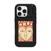 iPhone 16 Pro Impact Ring Stand Case MagSafe Compatible Amor by Ana Leovy