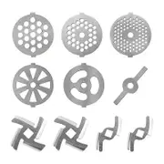 10Pcs Meat Grinder Blades Set, Sausage Ring Food Grinding Blades