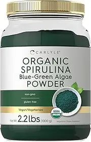 Carlyle Spirulina Powder 2.2 lbs | Blue Green Algae | Superfood Supplement | Vegan, Non-GMO, Gluten Free