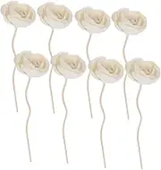 Luxshiny 8pcs Aroma Rattan Sticks for Home Decor Unique Flower Design Diffuser Sticks for Scent Diffusers Fast Absorption and Aroma Distribution for Living Room Bedroom and Spa