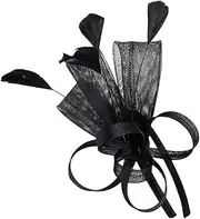 [Garneck] Vintage Feathering Fascinator Headband for Women Elegant Tea Party Hat with Faux Plume Decoration Comfortable Hair Accessory for Weddings Cocktail Events and Special Occasions