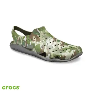 Crocs 卡駱馳 (男鞋) 男士激浪迷彩涼鞋 206010-97G