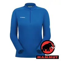 在飛比找蝦皮商城優惠-【MAMMUT 長毛象】女半門襟吸濕排汗長袖上衣『冰藍』10