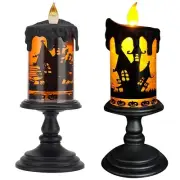 Halloween Snow Globe Tornado Flameless Candles Table Centerpiece for Celebrat...
