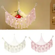 Stuffed Toy Net Hammock with Star Light Portable Plush Toy Hammock Space lenFY