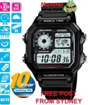 CASIO WATCHES AE-1200WH-1AVD AE1200 AE1200WH 12 MONTH WARRANTY