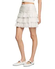 Sandro Short Ruffled Skirt