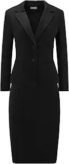 [Hobemty] Women's 2 Piece Suit Skirt Set Business Formal Blazer and Pencil Skirt