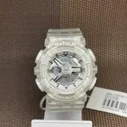 Casio Baby-G BA-110CR-7A White Transparent Analog Digital Ladies Fashion Watch
