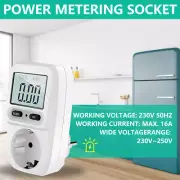 2 Pack Power Consumption Meter Plug-in Socket Power Meter LCD Backlight NXX