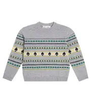 [Bonpoint] Bonpoint Branco jacquard wool sweater Y 14 blue