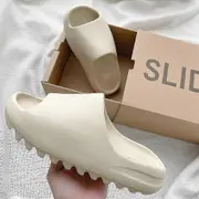 Slides Breathable Cool Beach Sandals Flip Flops Fish Mouth Slippers Lightweight Bone White Plus Size(Multiple Available) black 44 45