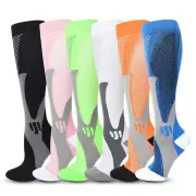 Medical Anti Fatigue Compression Socks Support Stocking Travel Flight(20-30mmHg)