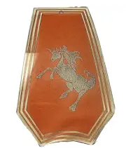 Glass Unicorn Replacement Panels Only for Pumpkin Style Lamps Set of 6 S6829