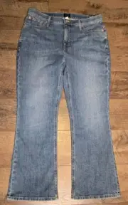 NWT J. Crew Mid Rise Size 31 Flair Crop Signature Stretch Jeans Factory Trade...