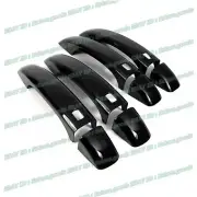 NKH For 09-12 Audi A4 Wagon Glossy Black Side Smart Lock Door Handle Covers Trim