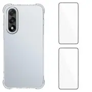For OnePlus Nord 5 5G TPU Case WANLONFENG WL2 Series 2.0mm Phone Cover with 2Pcs Tempered Glass Film