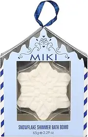 MIKI Snowflake Shimmer Bath Bomb 65 g