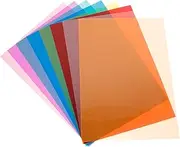 ARTIBETTER Film Stage Lighting Filters 8pcs Light Gels for Flash Strobe Adjust Lighting and Image