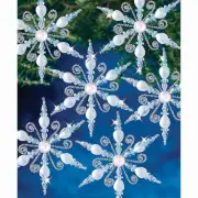 The Beadery® Light Sapphire Snowflake Ornament Kit