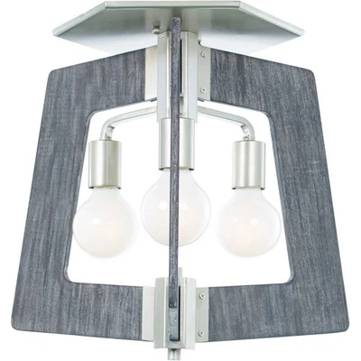 Varaluz 268S03SOG Lofty Flush Mount Silverado and Gray