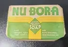 Vintage NU BORA BORAX SOAP Steam Refined Borax Soap Orig. Bar ~ Movie Prop NOS