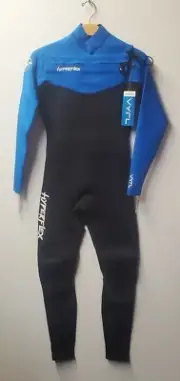 HYPERFLEX Men's 3/2 VYRL CZ Wetsuit - Black/Blue - Size Medium - NWT