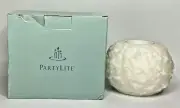 PartyLite Frosted Snowball Tealight Holder Rare Retired NIB P17B/L0610
