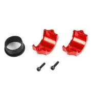 CNC Resonance Tube Clamp Kit for 1/5 Hpi Rofun Baha 5B Rc Car,Red