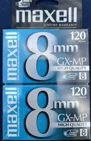 2 X Maxell 8 mm GX-MP High Quality 120 Camcorder Video Cassettes