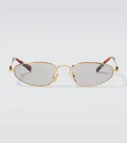 [Miu Miu] Miu Miu Miu Miu Logo oval sunglasses One Size gold