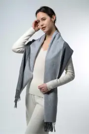 Merinosnug Extra Fine Large Merino Wool Scarf Australia – 90% Merino, 10% Alpaca, Resene Alto White