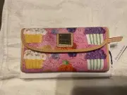 Dooney & Bourke Pink Cupcakes Continental Clutch Wallet