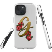 For iPhone 15 Plus Case, Shielding Cover, Letter G