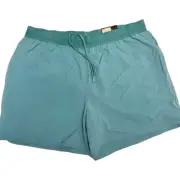 Men's FLX Runnig Short Size L Teal Lightweight- Tennis -Jogging- Workout -Gym