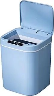 xinyee 15L Touch- Trash Cans Smart Knock Induction Trash Bin Automatic Garbage Can Infrared Motion Sensor with Lid for Car Kitchen Bathroom Office Bedroom