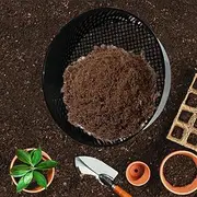 Armo® Large Plastic Garden Soil Sieve Heavy Duty Mesh Garden Stones Top Soil Compost Sand Soil Sieve BPA Free 30CM