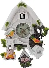Cuckoo Tree Wall Clock in a European Style, Cute, Unique, Noiseless, All-time Clear Game, Premium Material, Suitable for Living Room, Children's Room