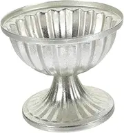 JOINPAYA Vintage Metal Flower Vase for Dried Flowers with Stable Base for Table Centerpiece Decorative Container for Home and Garden