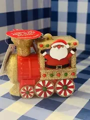 Bath Body Works PocketBac Hand Sanitizer Holder Santa Train Engine Light & Sound