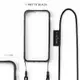 LITTLE CLOSET Strap iPhone case for SE/8/7/6s/6/ Matte Black eslite誠品
